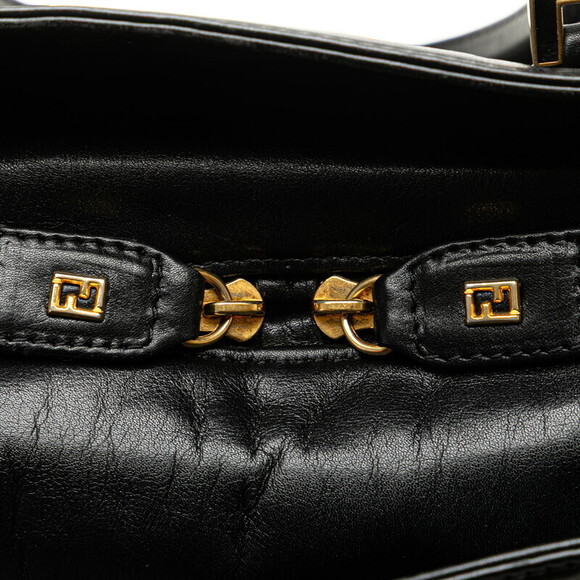 Fendi Selleria handbag black leather - Picture 7 of 8